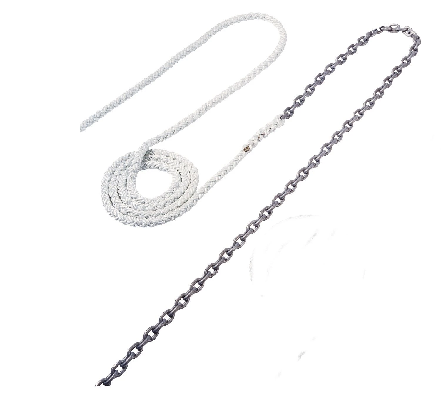 10 m 10mm HDG chain & 50 m 16mm 8 plait rope