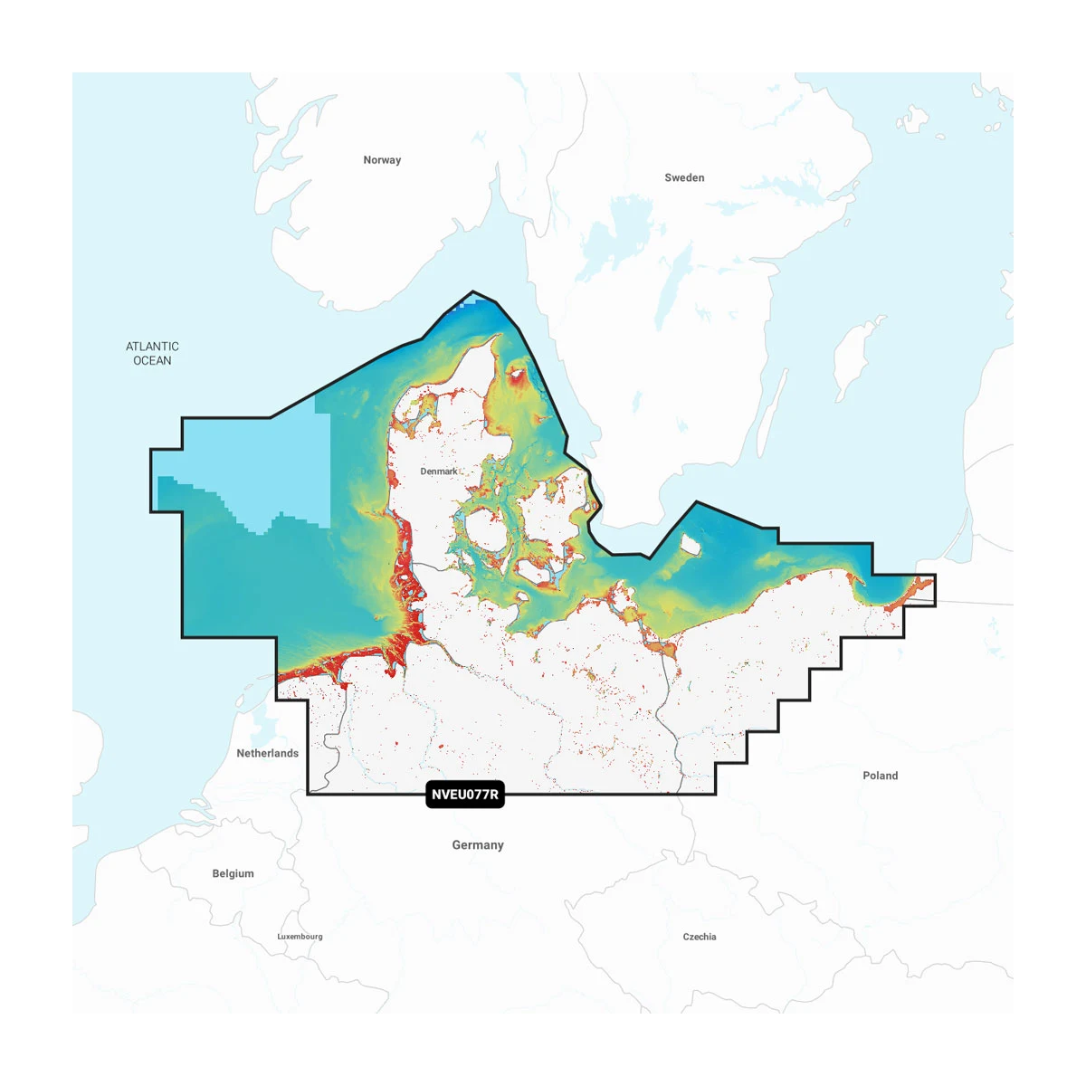 Garmin Navionics Vision+ NVEU077R Dänemark, Deutschland & Polen Küste Seekarte