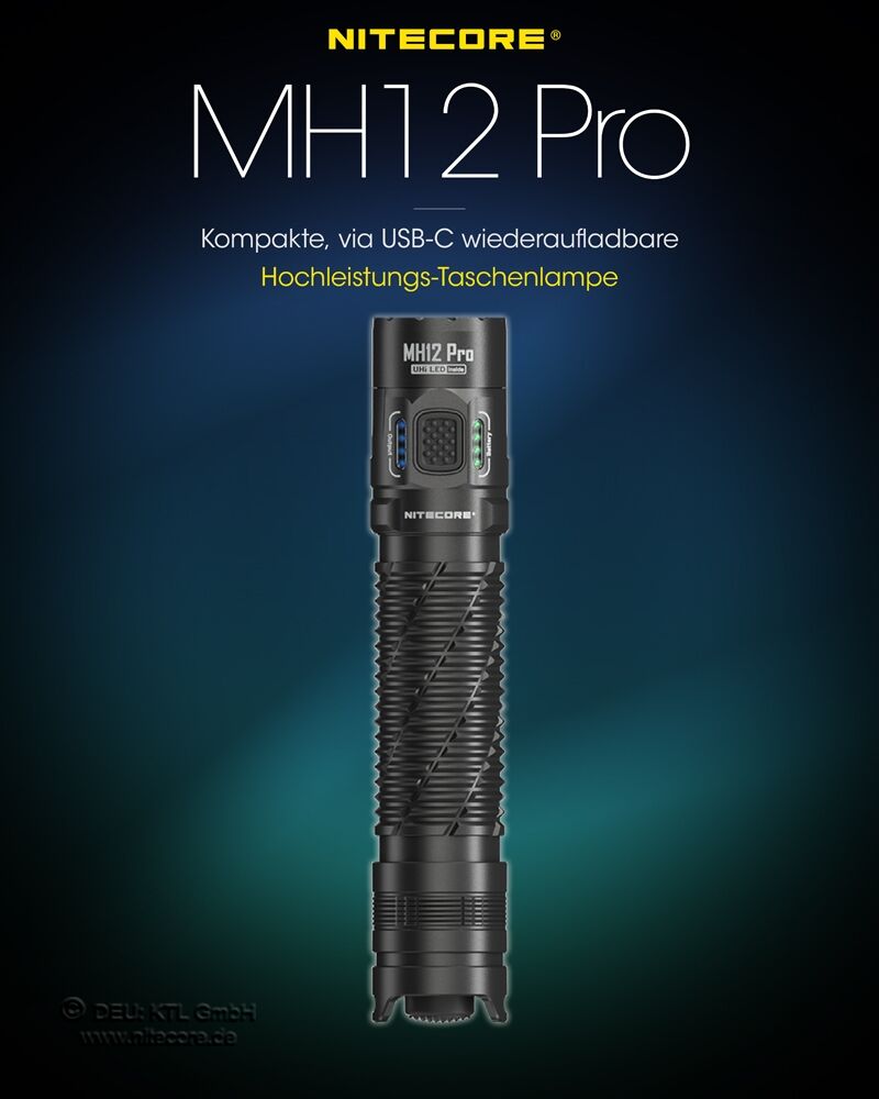 Nitecore MH12 Pro - 3300 Lumen, UHi 40 LED
