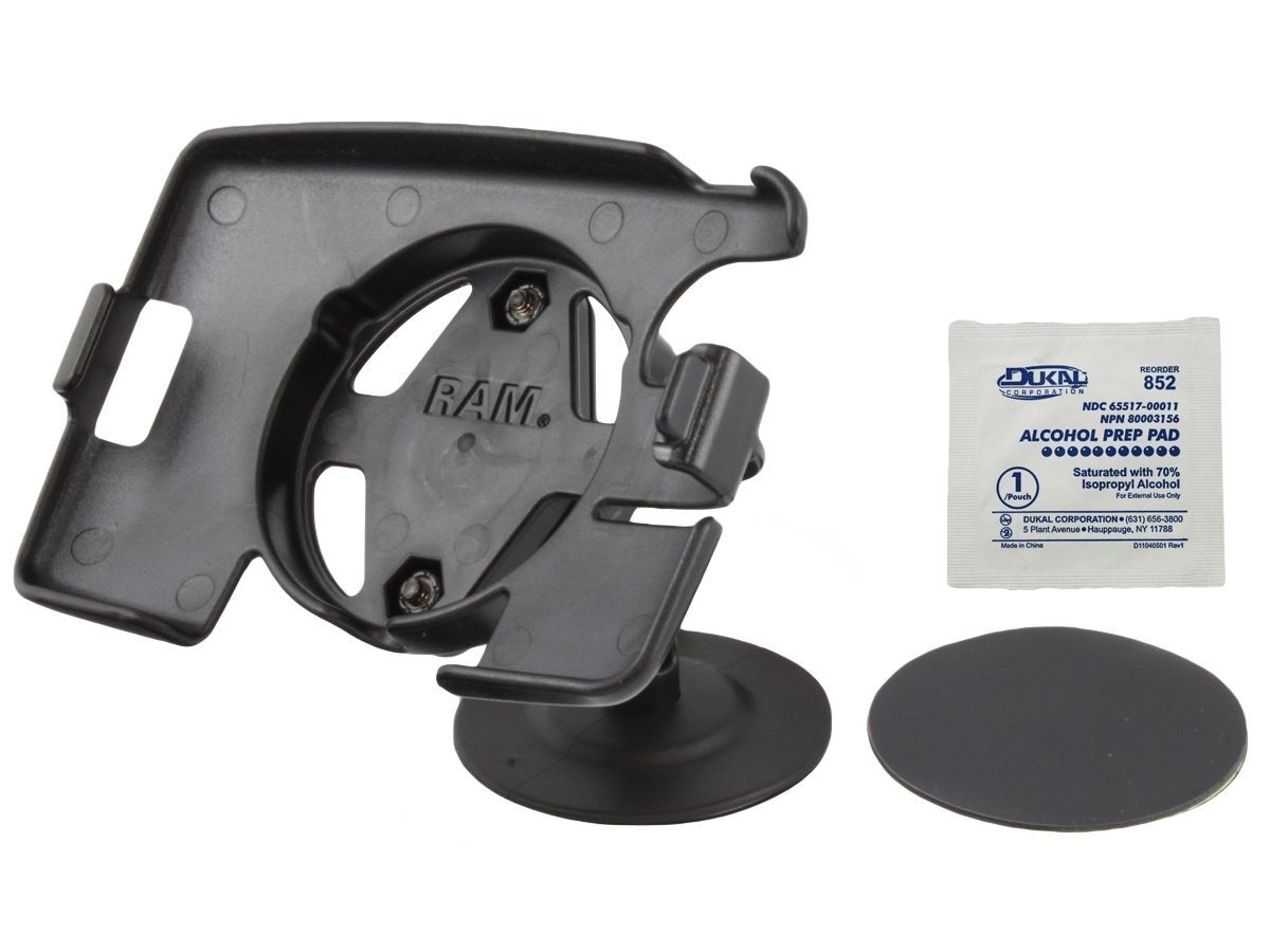 RAM Mounts Aufbau-Halterung Lil Buddy für TomTom 330er Serie - Klebesockel, Halteschale, Schrauben-Set, im Polybeutel