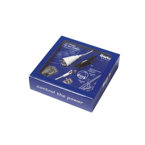 Barton Marine Lazy Jack System in blauer Produktverpackung mit Sichtfenster