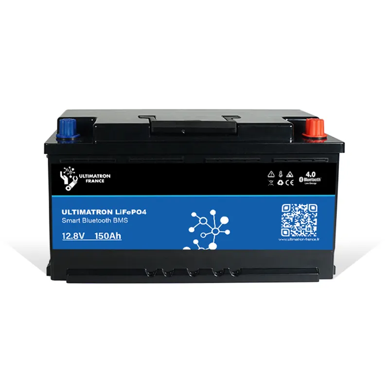 Ultimatron Lithium Batterie LiFePO4 12.8V 150Ah Untersitz Smart BMS mit Bluetooth