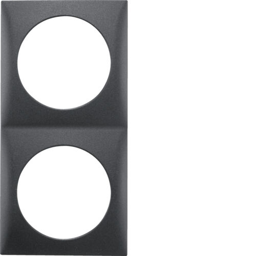 Berker Rahmen Integro Design Flow doppelt anthrazit