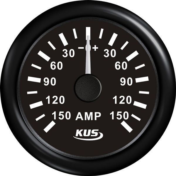 KUS Amperemeter mit Shunt 150A 12/24V KUS Amperemeter mit Shunt 150A 12/24V