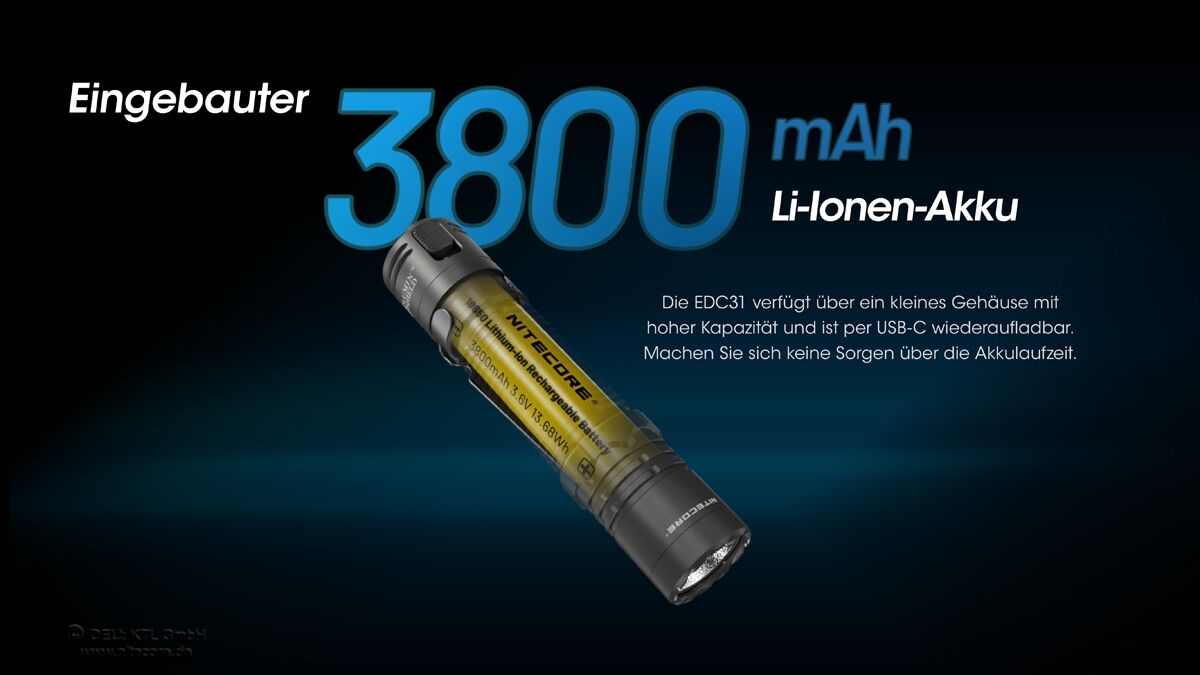 Nitecore EDC31 - 3500 Lumen