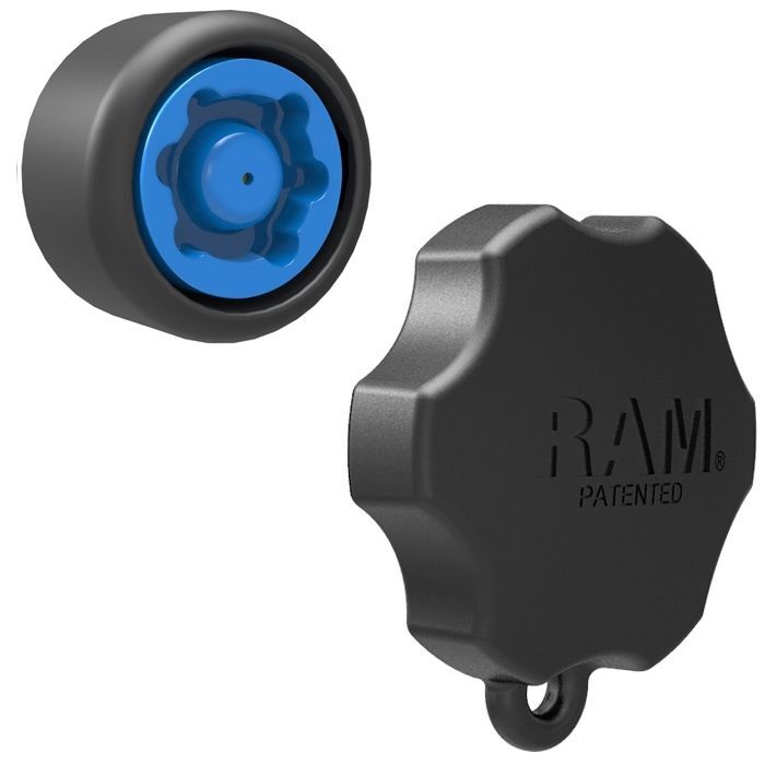RAM Mounts Pin-Lock Sicherung und Adapter (6-Pin) - für Schwenkarme, 3/8"-16 Innengewinde, im Polybeutel