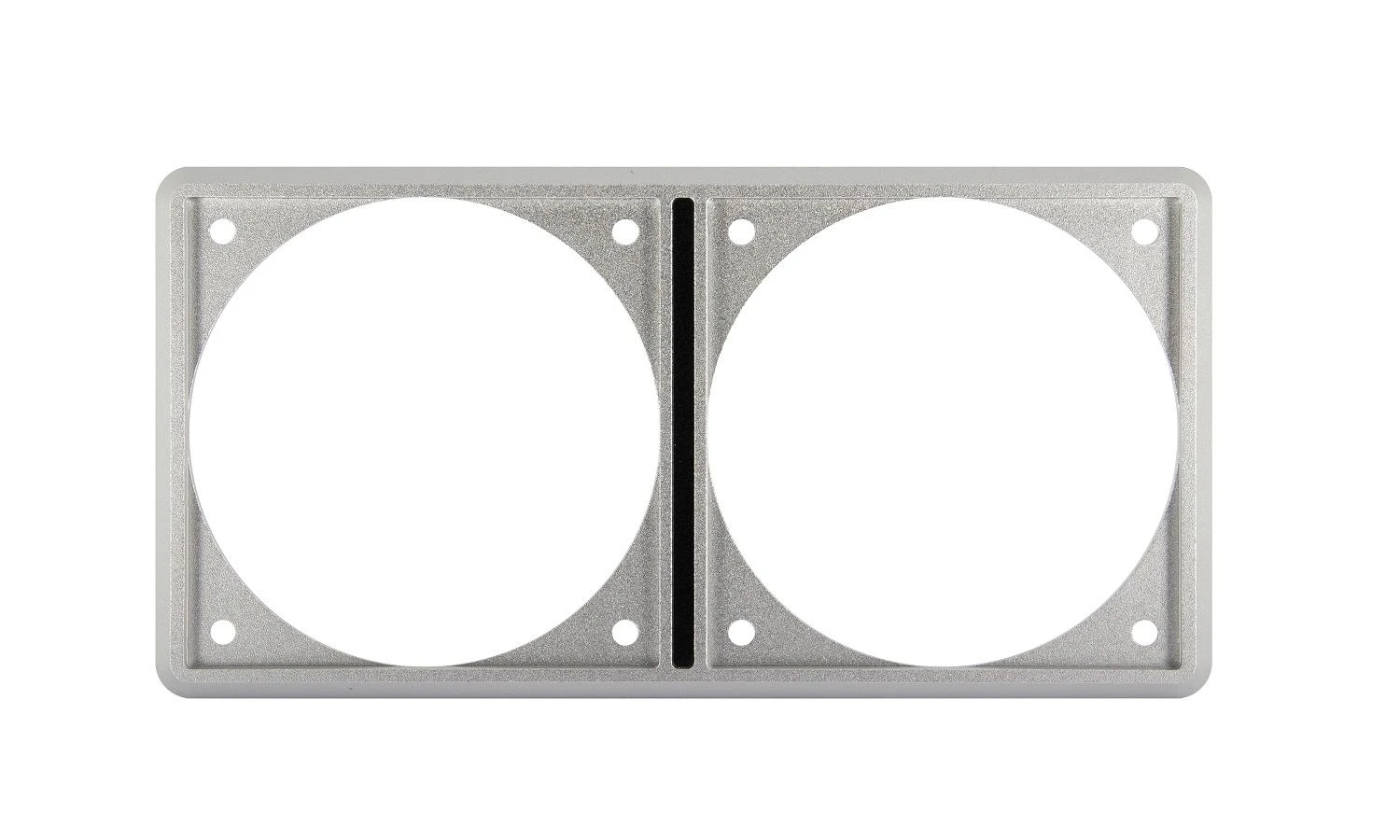 Aluminium frame for 2 panels, Ø75mm (excl. panels)