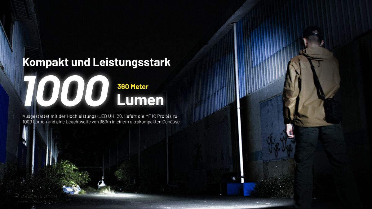 Nitecore MT1C PRO - 1000 Lumen