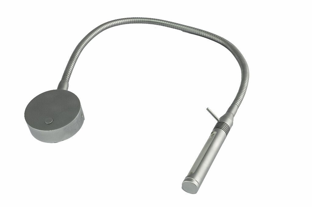 LED-Flexleuchte 07-1, 500mm, chrom-matt, warmweiß/ dim2warm, 10-30V DC, max. 3 W, mit Dimmer