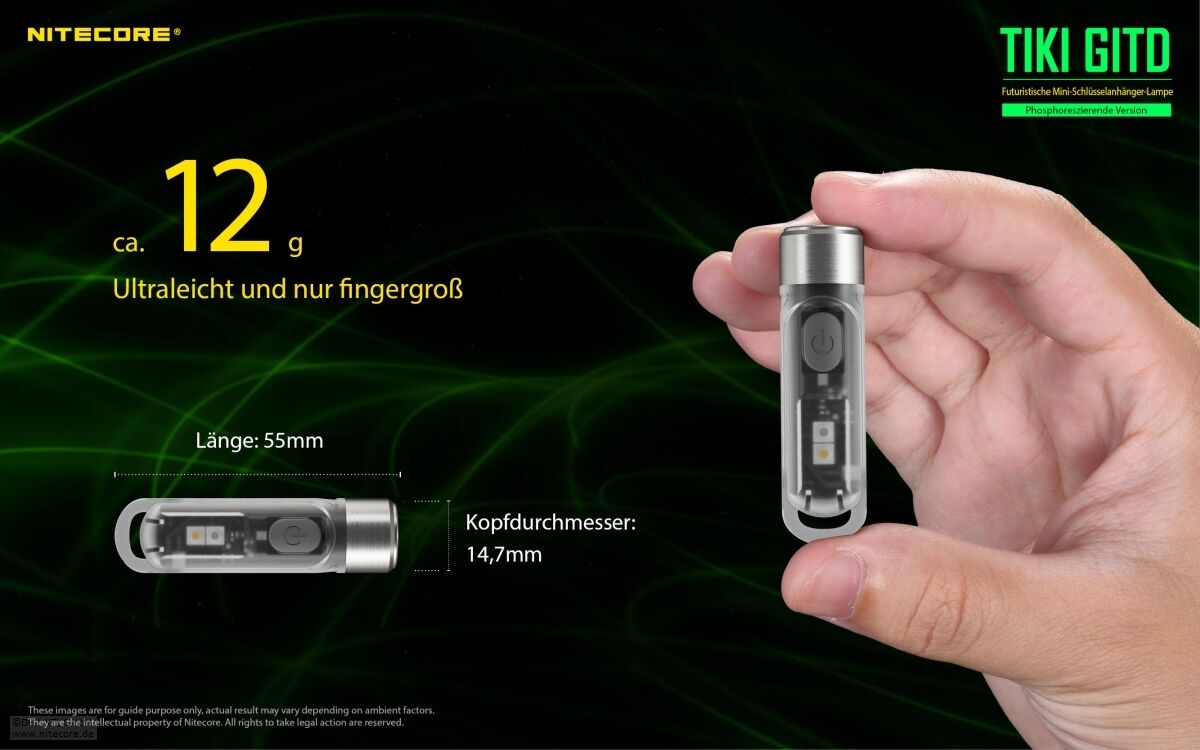 Nitecore TIKI GITD - Glow in the dark