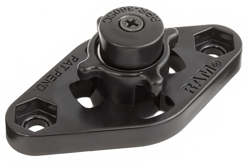 RAM Mounts Diamond-Adapterplatte (Trapez, männlich) für EZ-ON/OFF Systeme - Verbundstoff, im Polybeutel
