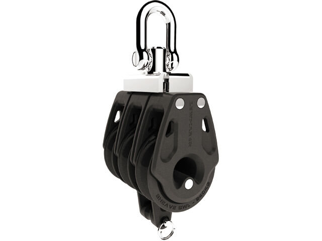 Lewmar_Synchro_Control_dreifach_HF Lewmar Synchro Control Block dreifach mit Hundsfott (in Größe 30mm / 40mm)