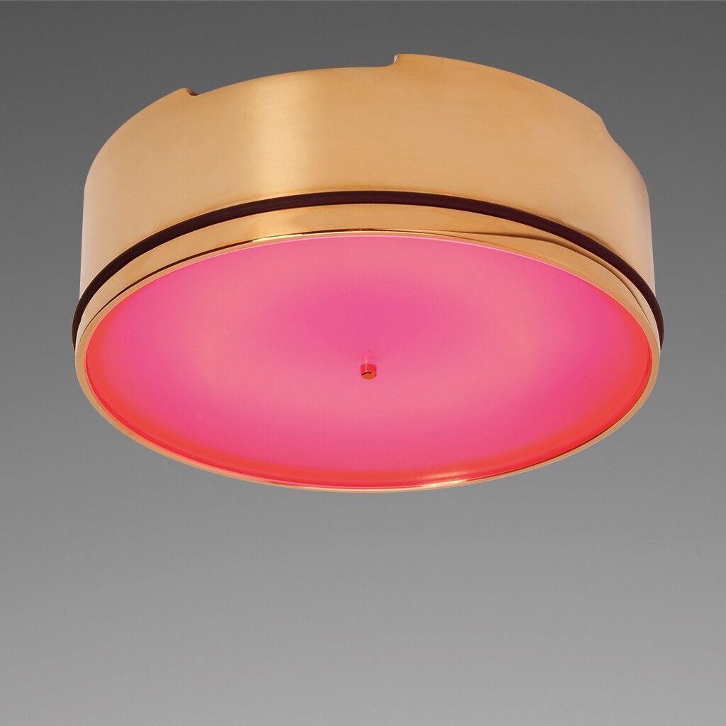 LED-Anbauleuchte D2-3 Master, gold-glanz, rot/warmweiß, 10-30V DC, max. 9 W, mit Dimmer