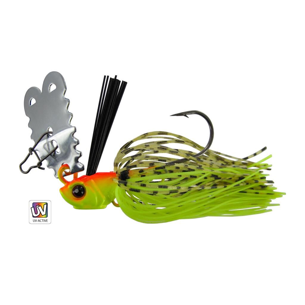 Jenzi Buzzer bait - silver bell lure Farbe Chartreuse 26 g