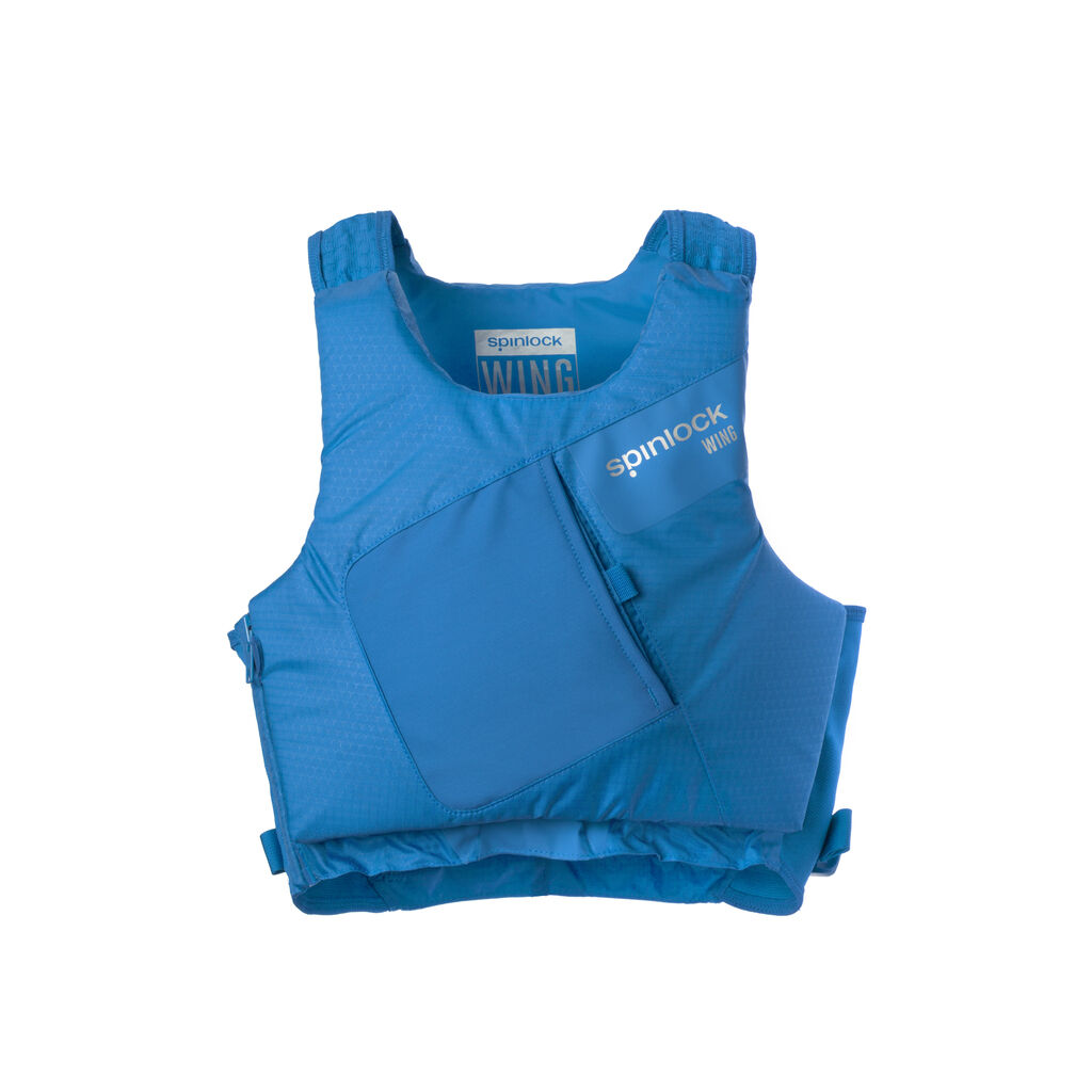 3297-Spinlock_Wing_Blue_Front Spinlock Wing Side Zip PFD 50N Auftriebshilfe blau (in versch. Größen)