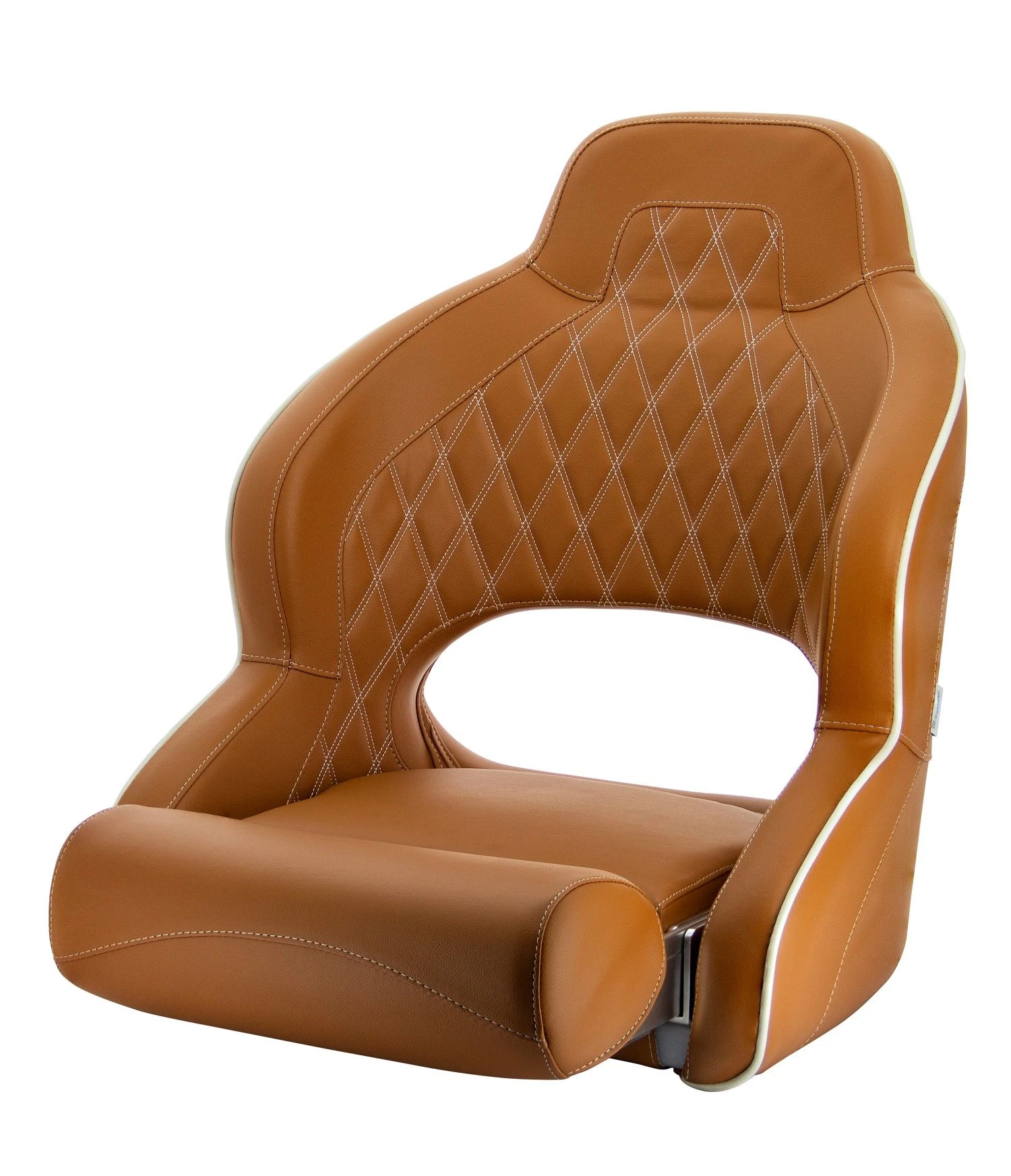 PILOT, sports helm seat with flip up squab, orange brown (cognac)