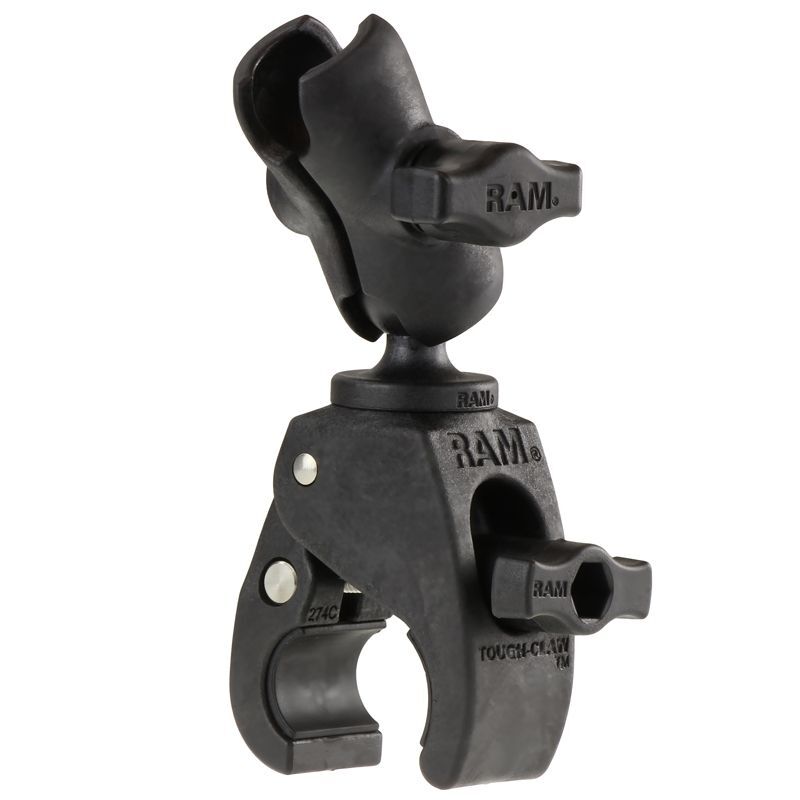 RAM Mounts Tough-Claw Verbundstoff-Set - B-Kugel (1 Zoll), Tough-Claw klein (Durchmesser 15,9-29,0 mm), kurzer Verbindungsarm (ca. 60 mm)