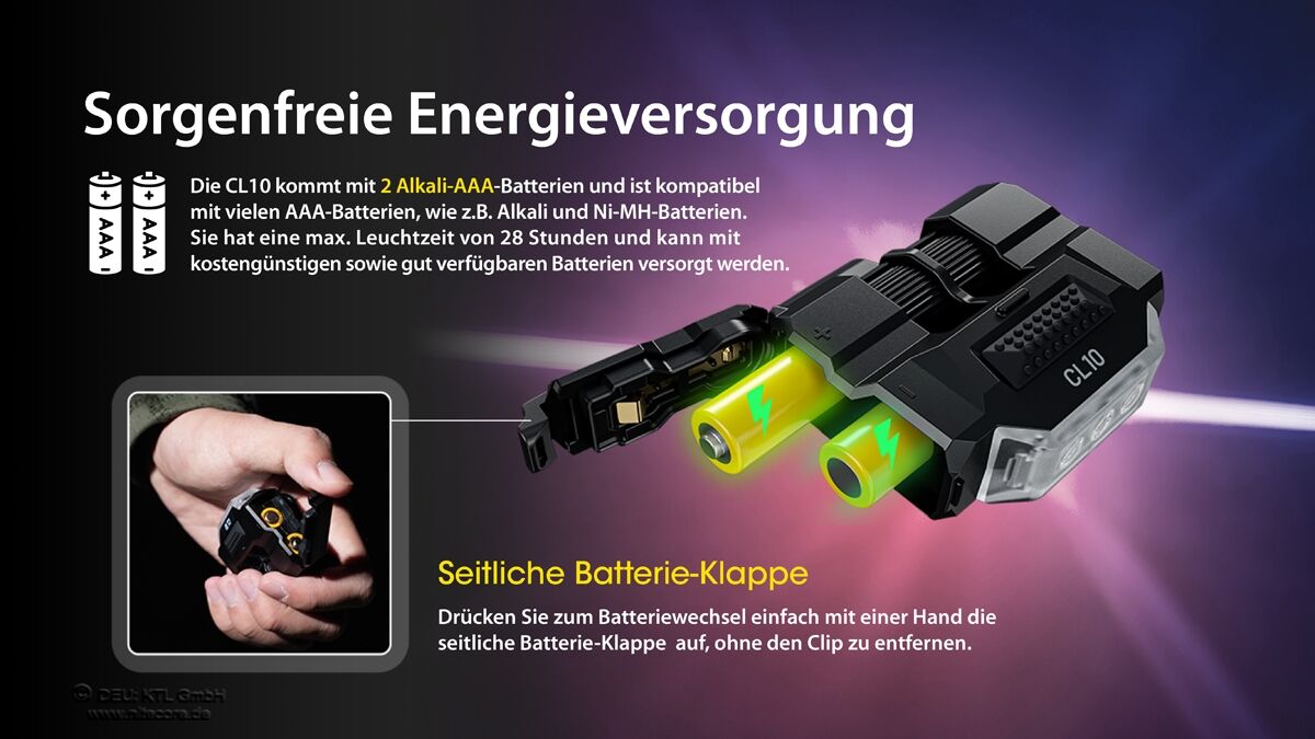 Nitecore Clipleuchte CL10
