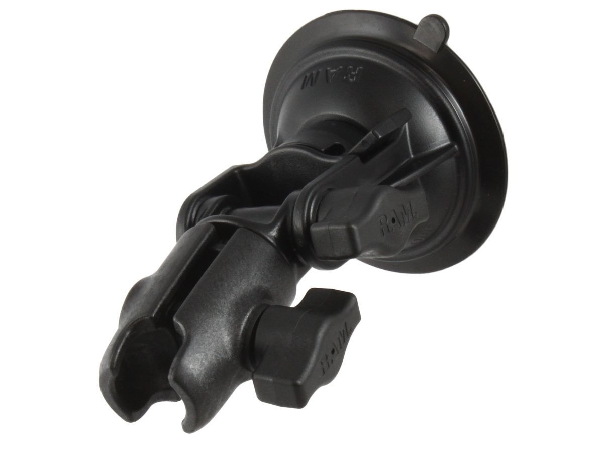 RAM Mounts Saugfuss mit Drehgelenk - Drehverschluss, für B-Kugeln (1 Zoll), im Polybeutel