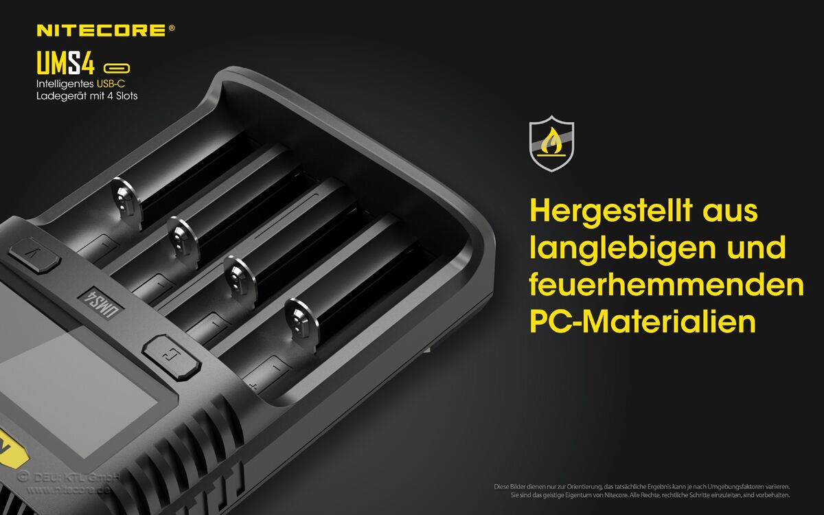 Nitecore UMS4 USB-Schnell-Ladegerät