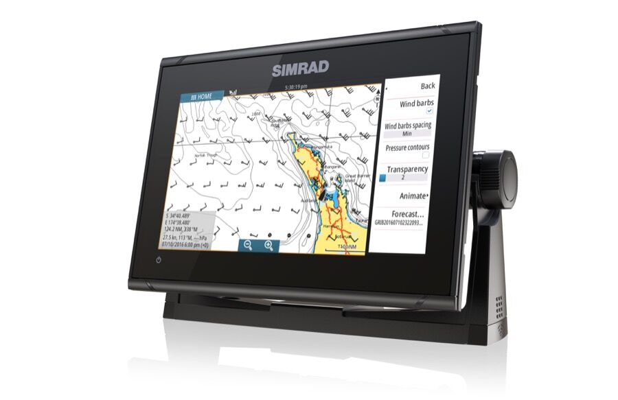 GO9_FL_Wind_Simrad-GO9-XSE-Left-Facing_15319 Simrad Go9 XSE Multifunktionsdisplay 3G Radar Bundle