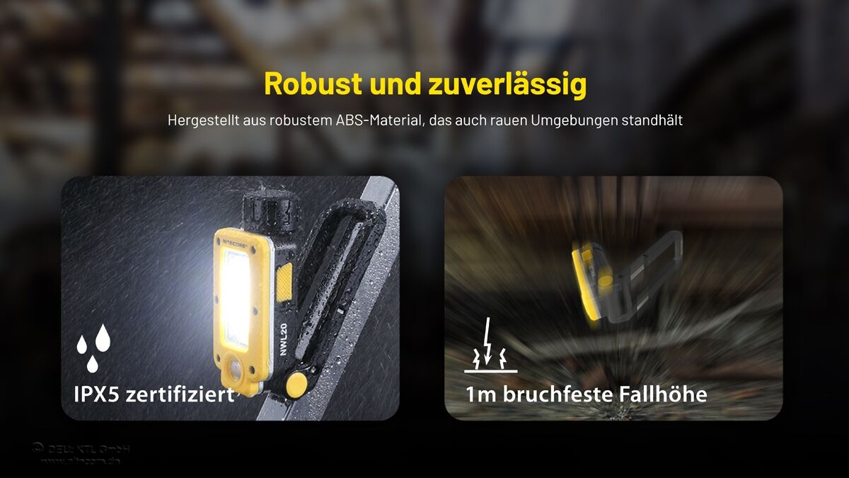 Nitecore NWL20 - Arbeitsleuchte, 600 Lumen