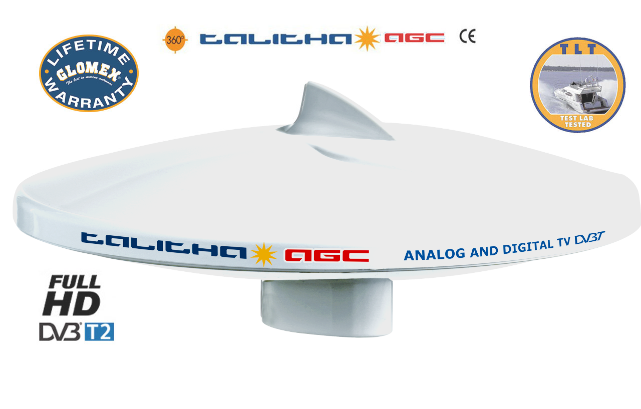 Glomex V9125 AGCU DVBT2 Antenne TV und Radio