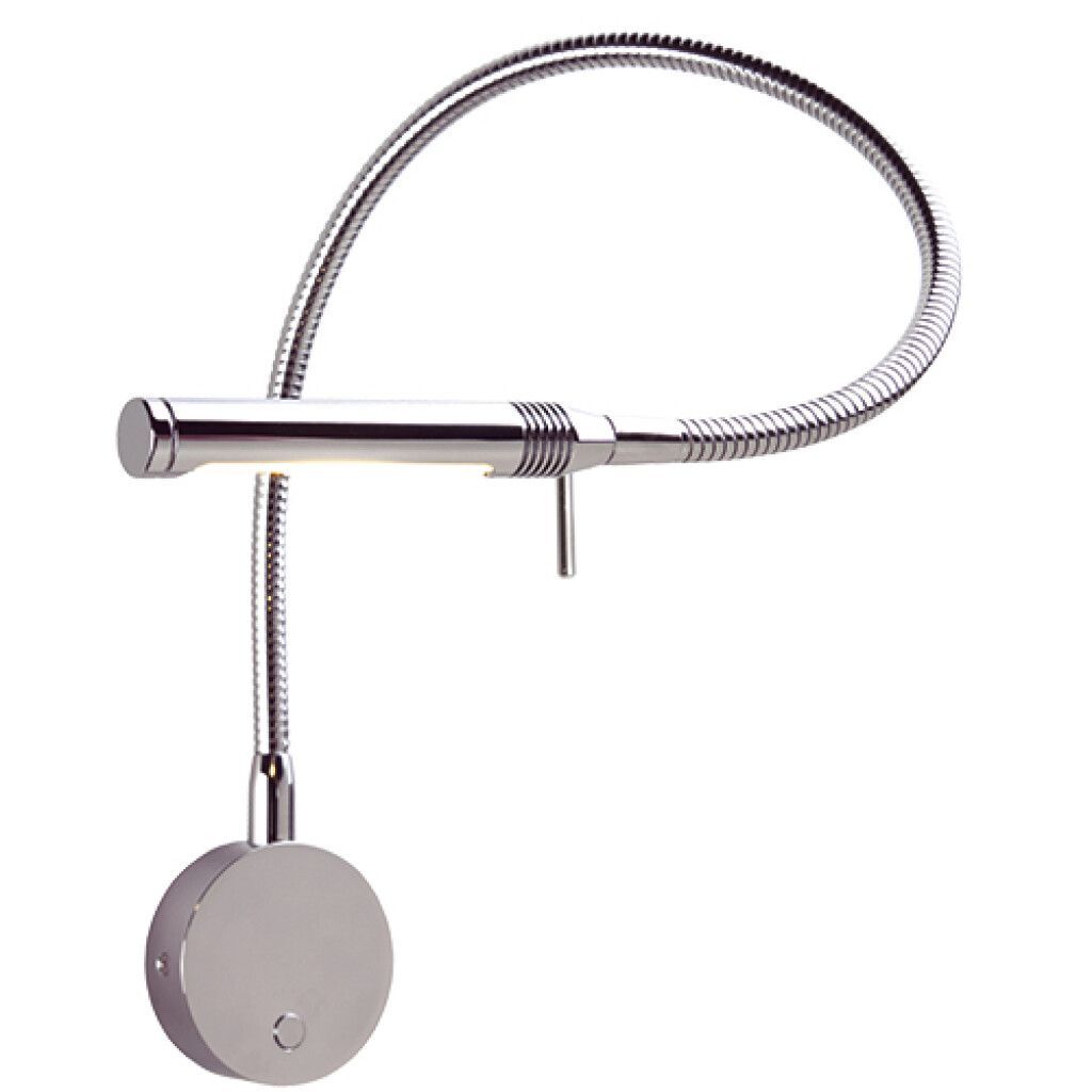 LED-Flexleuchte 07-1, 500mm, chrom-glanz, warmweiß/ dim2warm, 10-30V DC, max. 3 W, mit Dimmer