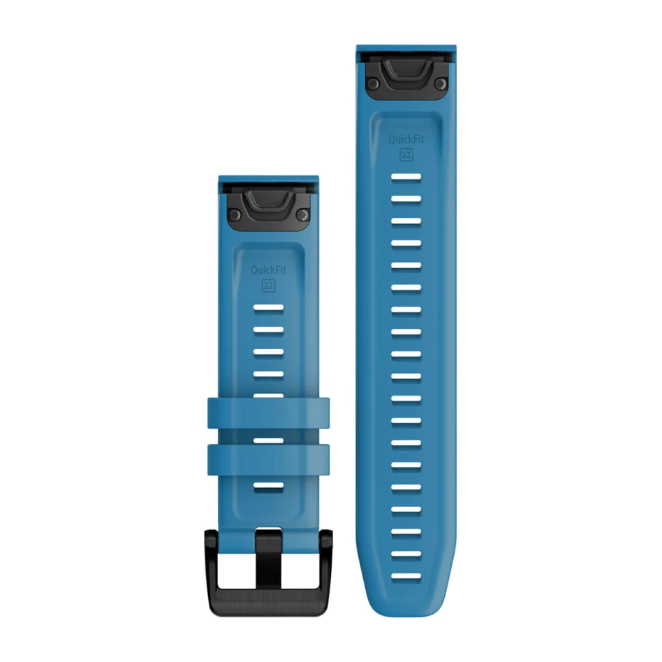 Garmin QuickFit-Armbänder (22 mm), Zirrusblau, Teile in Schwarz