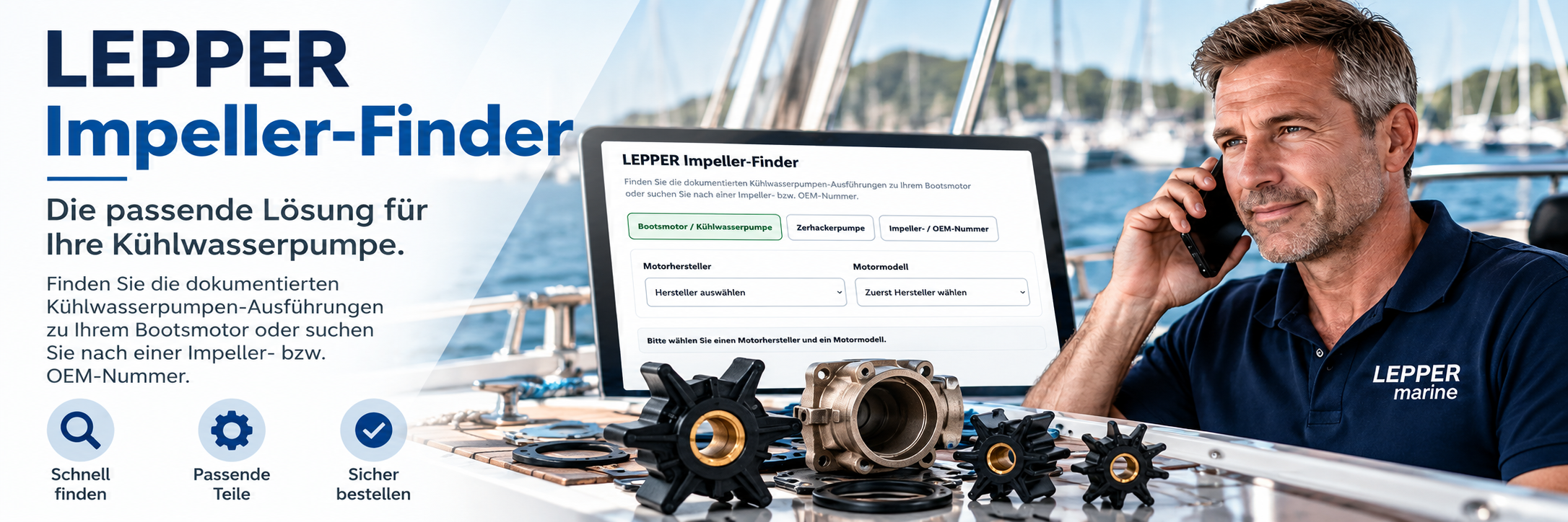 LEPPER Impeller Finder am Steuer
