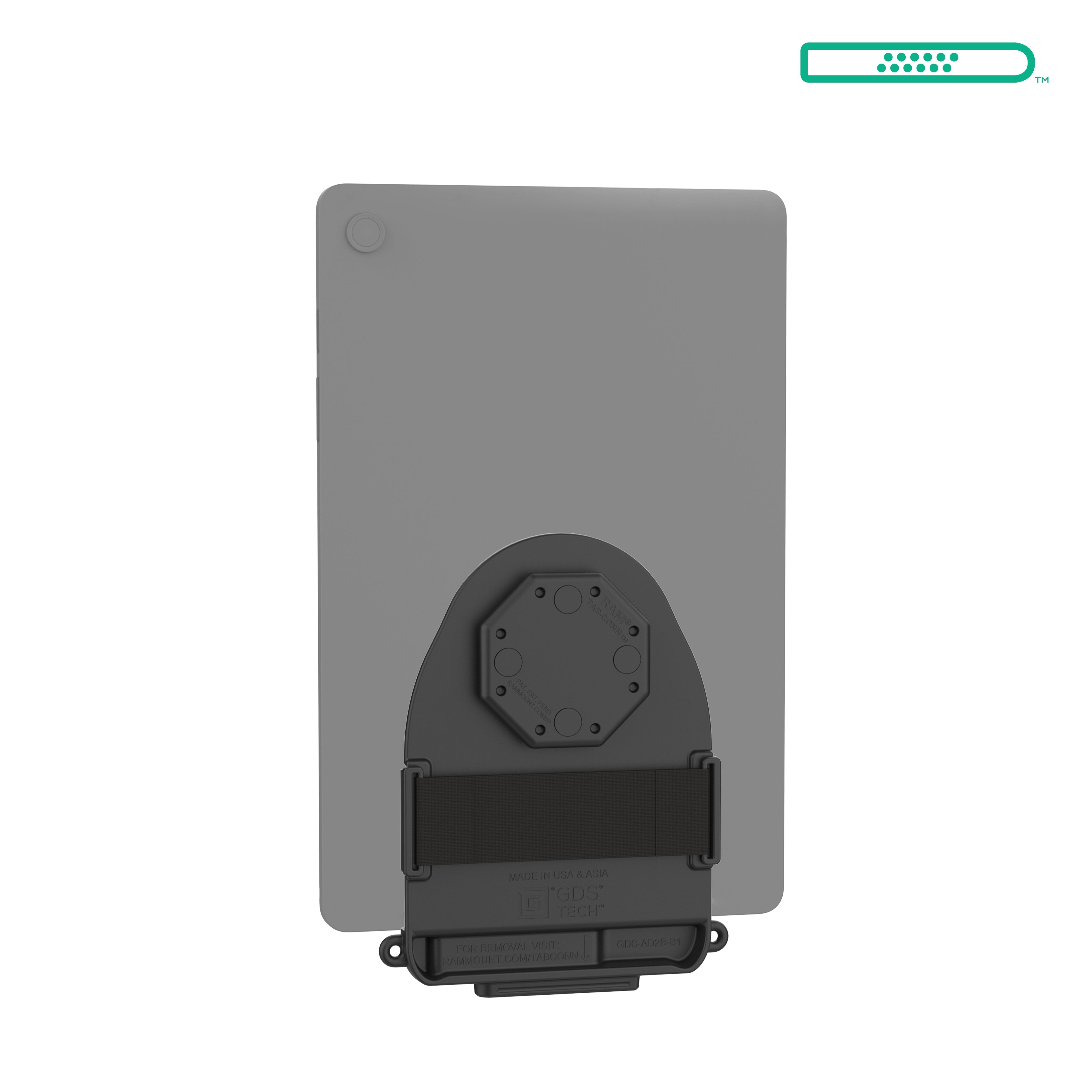 RAM Mounts GDS Tab-Conn für Tablets ohne Schutzhüllen - D-Shape Pogo-Pads