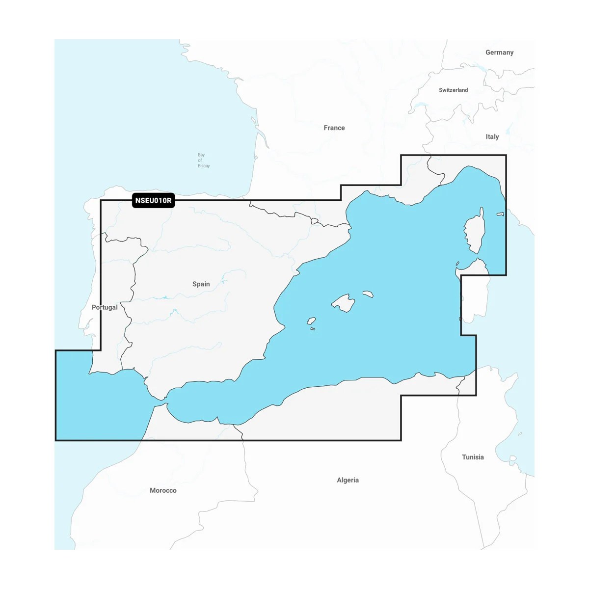 Garmin Navionics+ NSEU010R Spanien, Frankreich Mittelmeerküste Seekarte