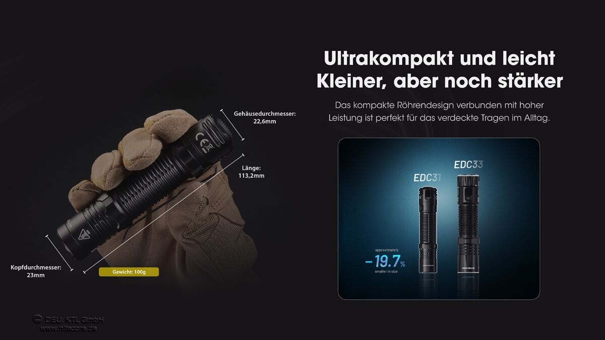 Nitecore EDC31 - 3500 Lumen