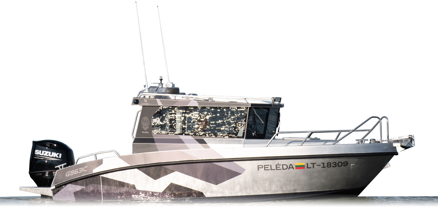 Gliseris GS63C Aluminium Motorboot Kabine