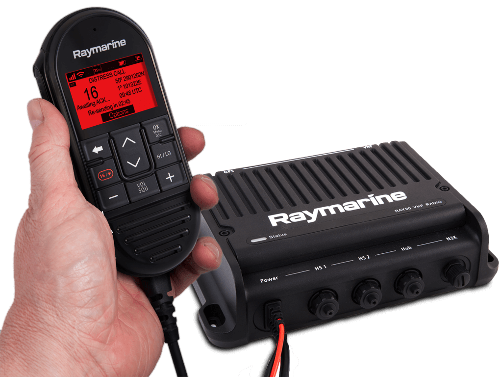 Ray90Features Raymarine Ray90 Blackbox UKW See-/Binnenfunkanlage mit AIS700