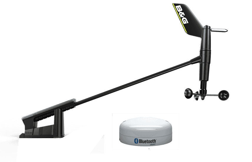 B&G Wind Sensor W320 Wireless, W320 Bluetooth Basisstation, N2K Kabel, N2K T-Stück