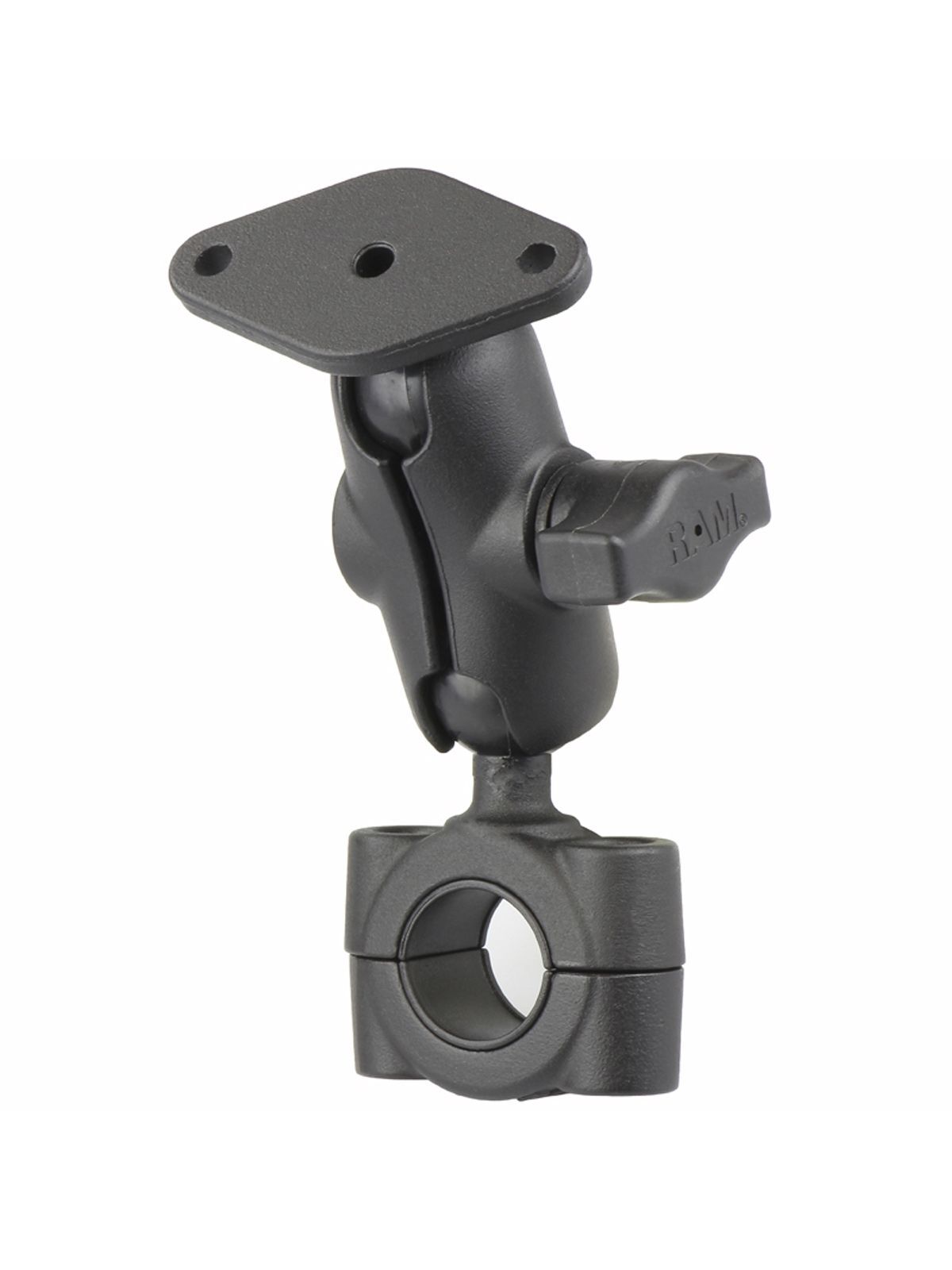 RAM Mounts Torque-Set - Rohrschelle (19,1-25,4 mm Durchmesser), kurzer Verbindungsarm, Diamond-Basisplatte (Trapez), B-Kugel (1 Zoll), im Polybeutel
