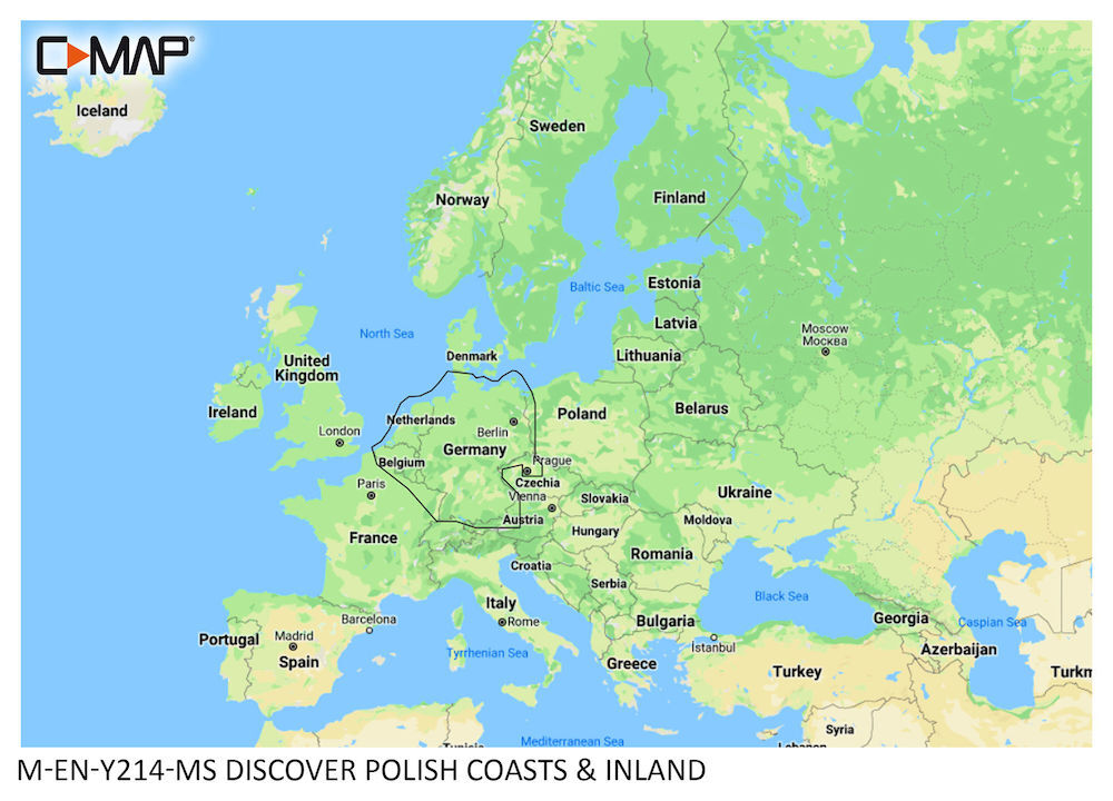 C-MAP DISCOVER:  M-EN-Y214-MS  Polish Coast & Inland