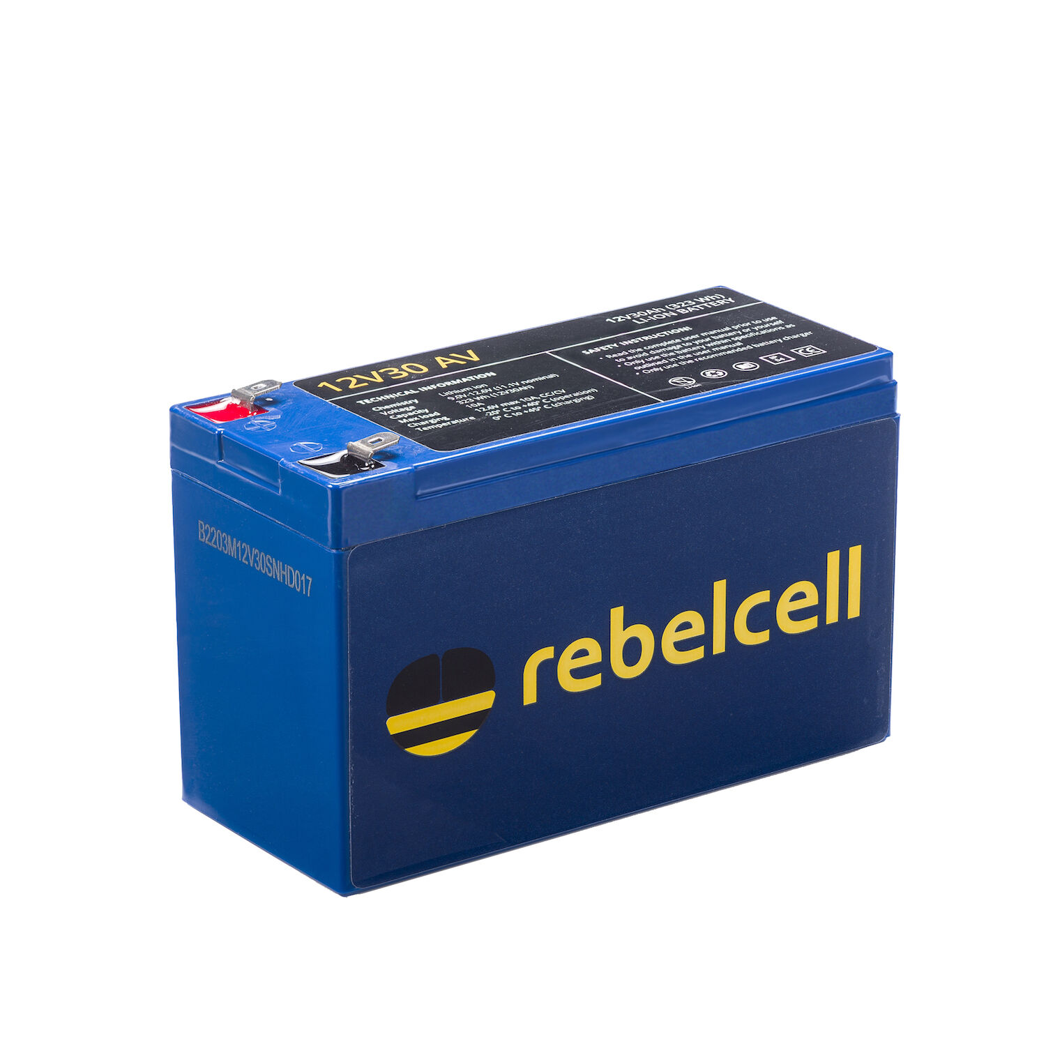 RebelCell 12V30 AV Lithium Batterie (12V 30Ah) 323Wh