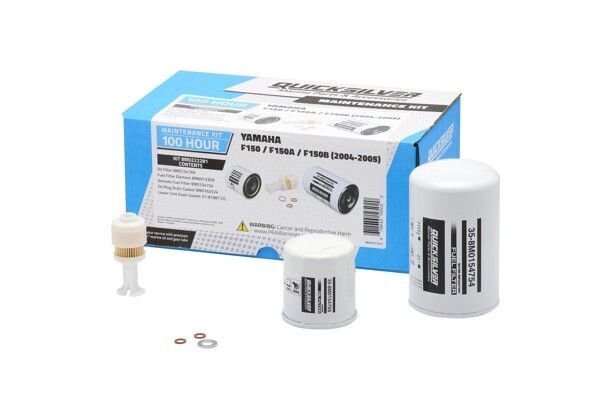 Quicksilver Wartungskit Yamaha F150/F150A/F150B (2004-2005) inklusive Wasserfilter Quicksilver Wartungskit Yamaha F150/F150A/F150B (2004-2005) inklusive Wasserfilter