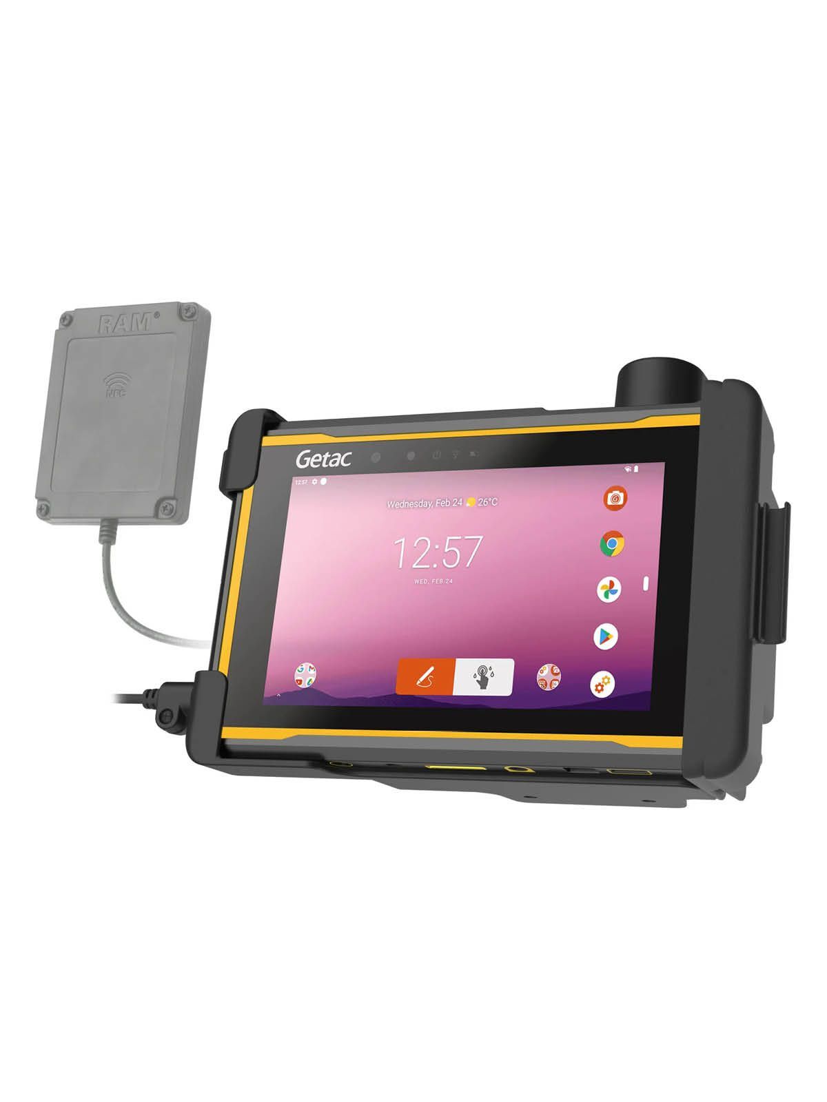 RAM Mounts Form-Fit Halteschale für Getac ZX70 Rugged Tablet - NFC Extender Kompatibel
