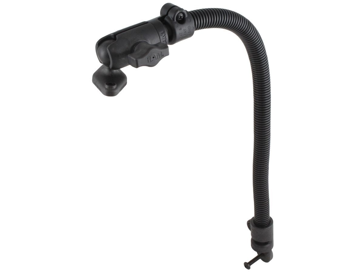RAM Mounts Transducer-Arm mit Diamond-Anbindung (Trapez) - flexibler Arm (ca. 450 mm), Octagon-Sockel, Diamond-Basisplatte, B-Kugel (1 Zoll)