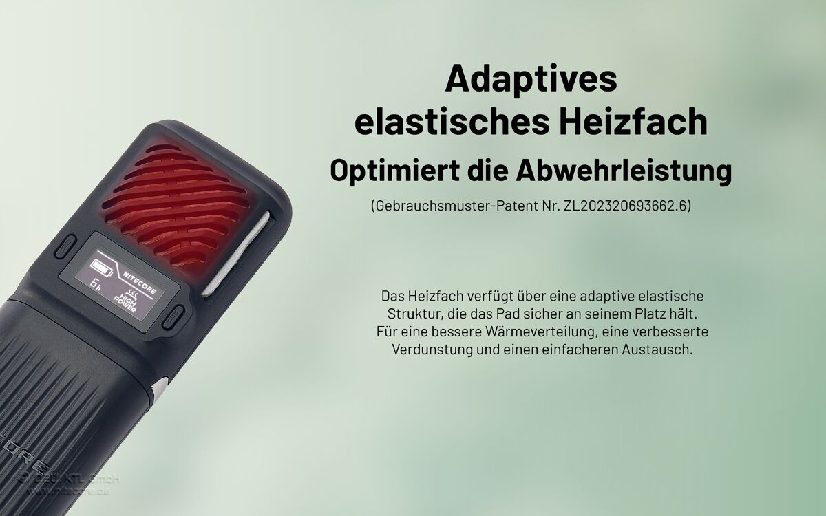 Nitecore EMR23 - Mückenabwehr, OLED, 8000mAh Akkupack