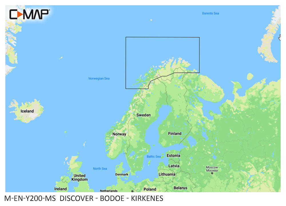 M-EN-Y200-MS_01 C-MAP DISCOVER:  M-EN-Y200-MS  Bodoe - Kirkenes