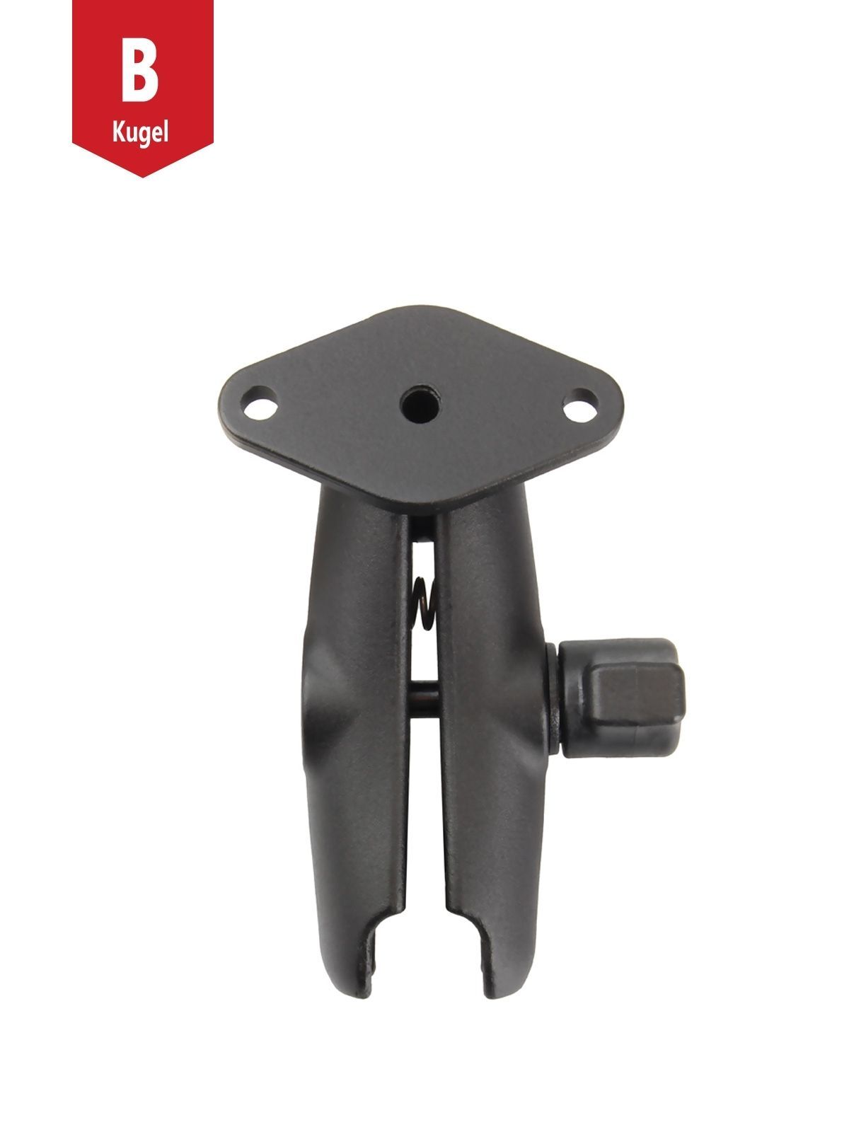 RAM Mounts Set - B-Kugel (1 Zoll) - Diamond (Trapez) Basisplatte (2-Loch AMPS) - Mittlerer Verbindungsarm (ca. 94,74 mm)