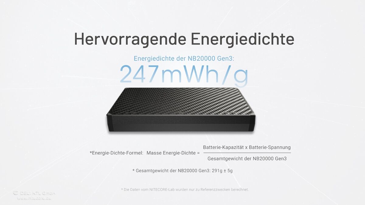 Nitecore Powerbank NB20000 GEN3 - 20000mAh