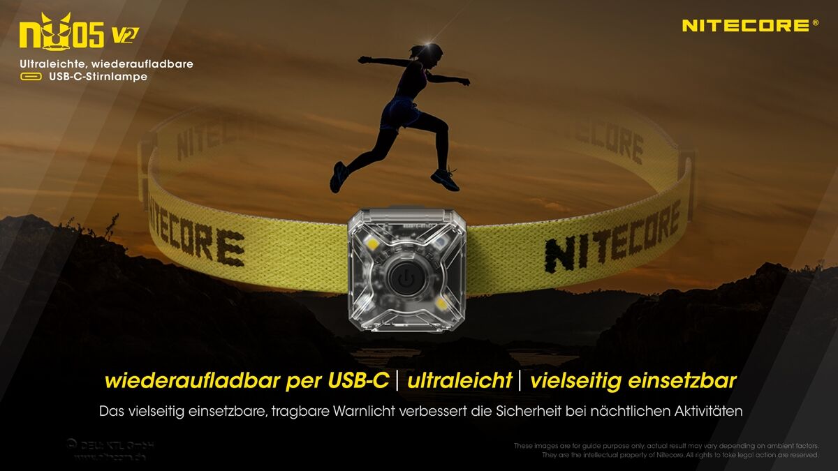 Nitecore NU05 V2 KIT - USB-C, 40 Lumen