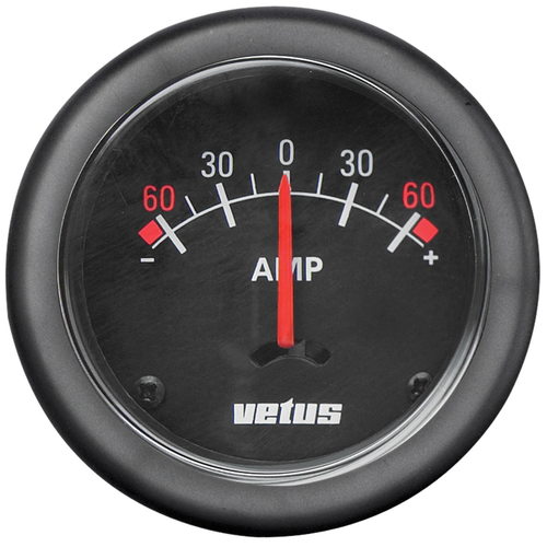 Vetus Amperemeter 12/24V schwarz