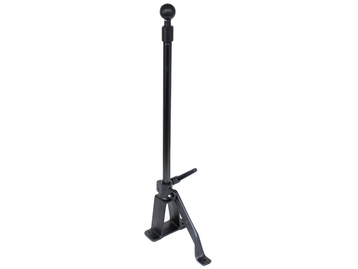 RAM Mounts Fahrzeug-Befestigung mit C-Kugel (1,5 Zoll) - Keil-Standfuss, Stabilisierungsarm, 450 mm Rohr, im Polybeutel