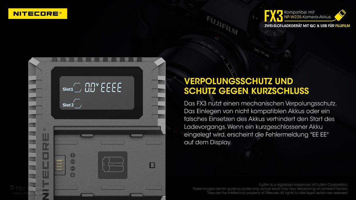 Nitecore FX3 - für Fuji Cameras